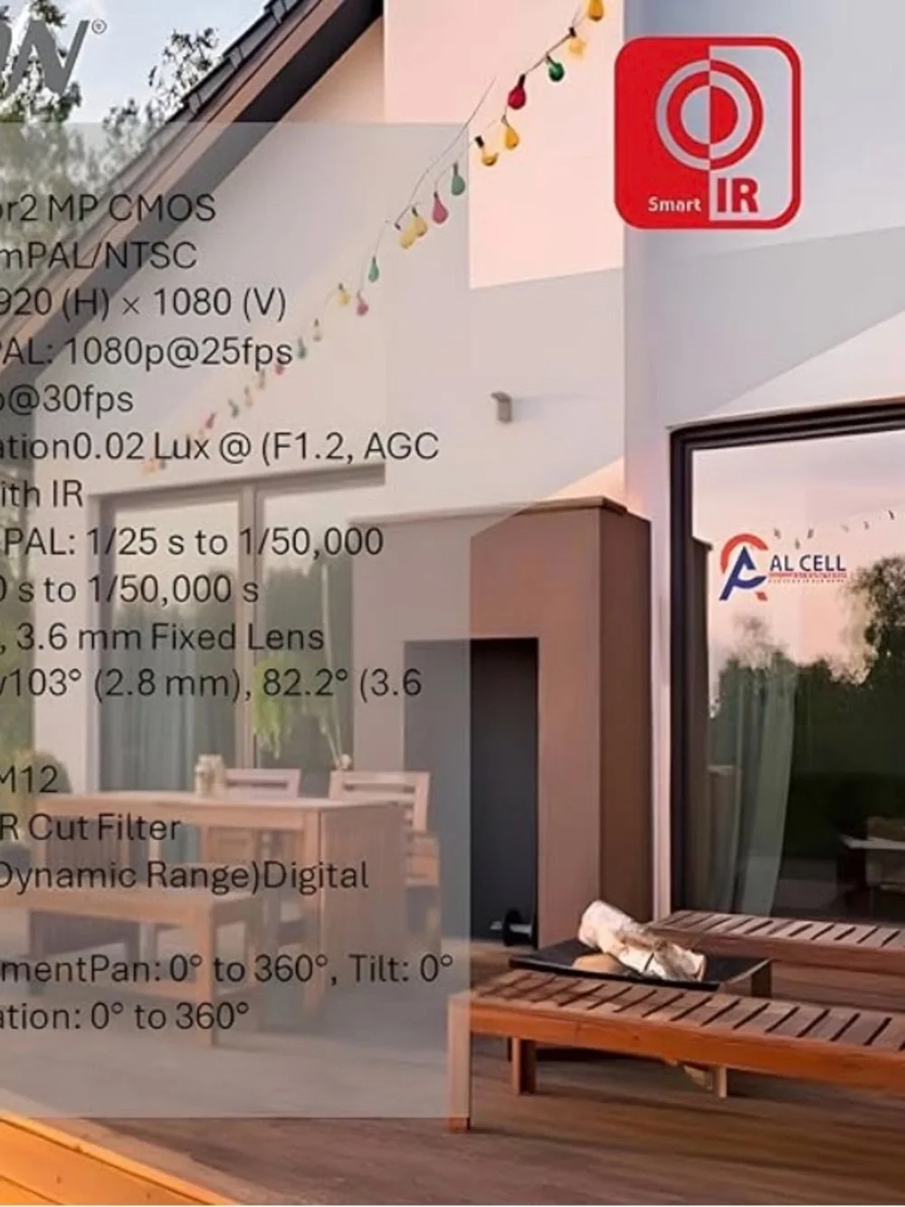 Hikvision White and Black Bullet Surveillance Camera